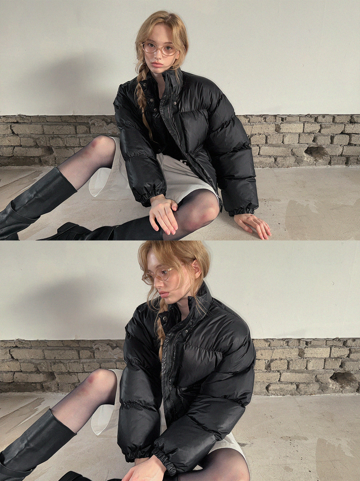 [TWEE] Maglione Corto Imbottito Basic Nitcon