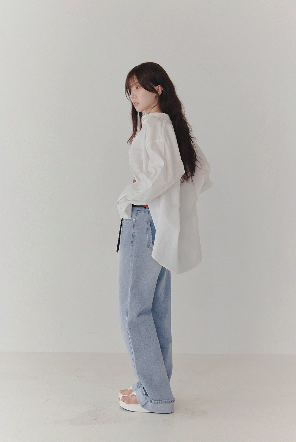 [TWEE] Emend Leinen Oversized Hemd