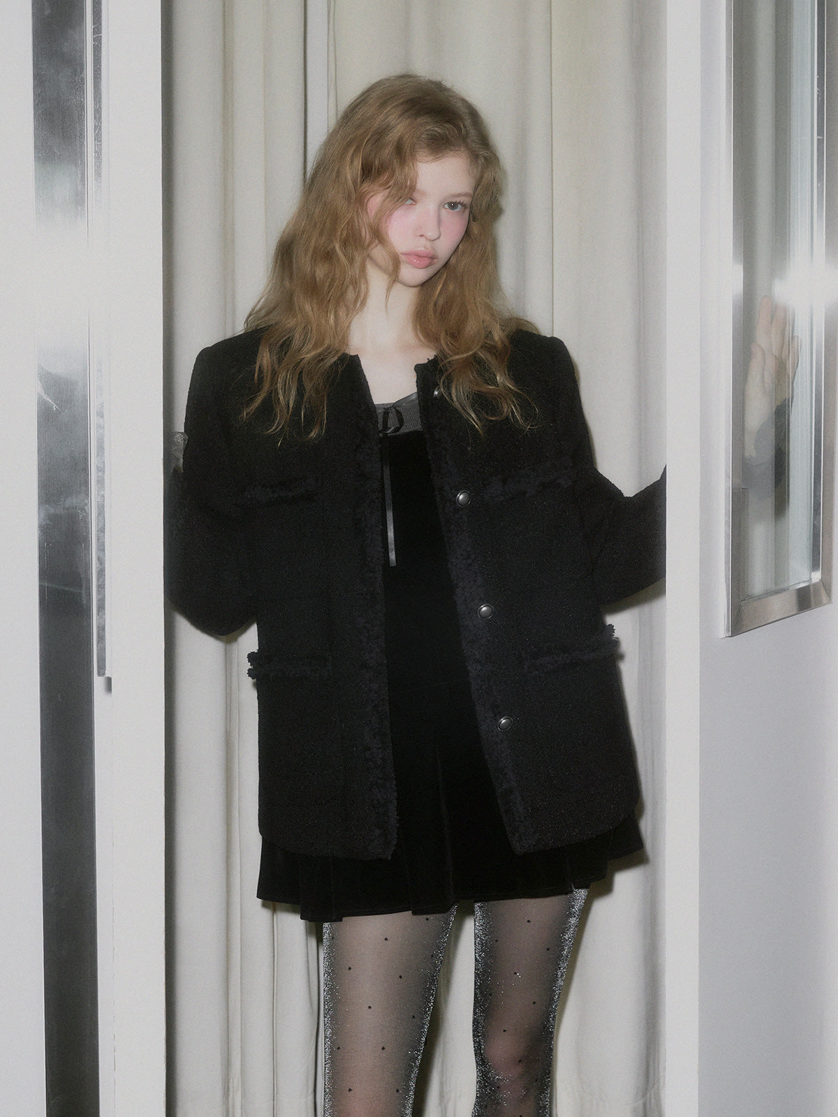 [TWEE] BEAR Rüschen-Spitzenband Stricktop