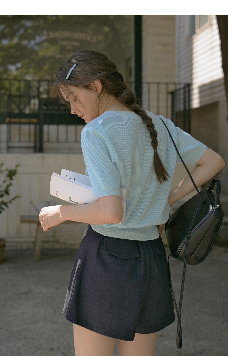 [TWEE] Cremo Linen V-Neck Short Sleeve Cardigan