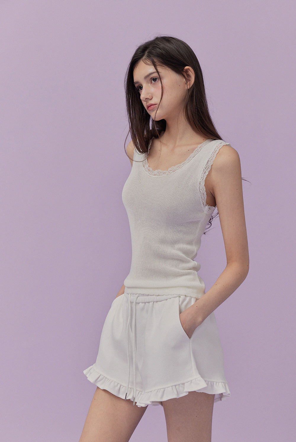 [TWEE] Foresis lace sleeveless
