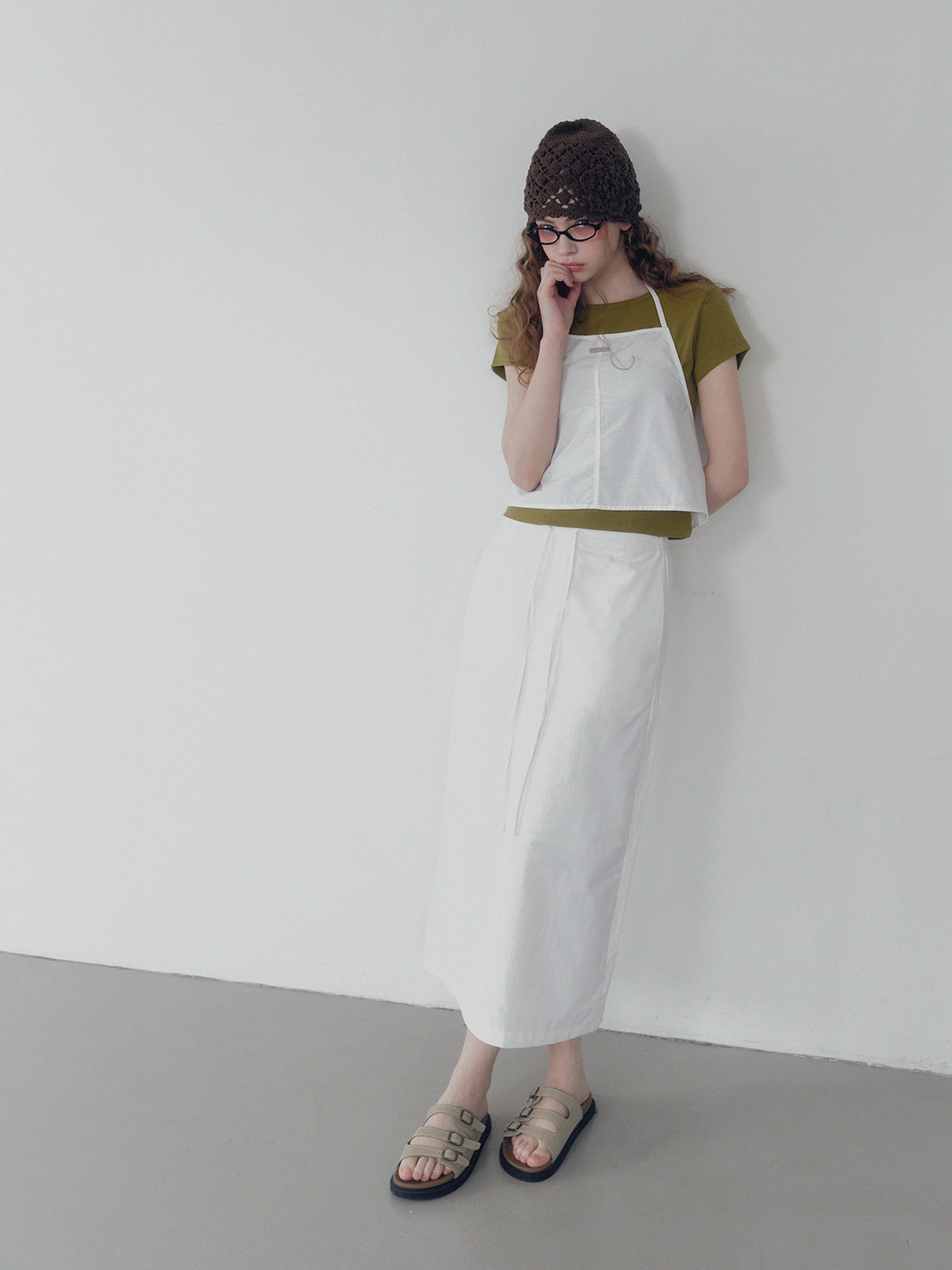 [TWEE] Chetin Halter Sleeveless & Skirt Set