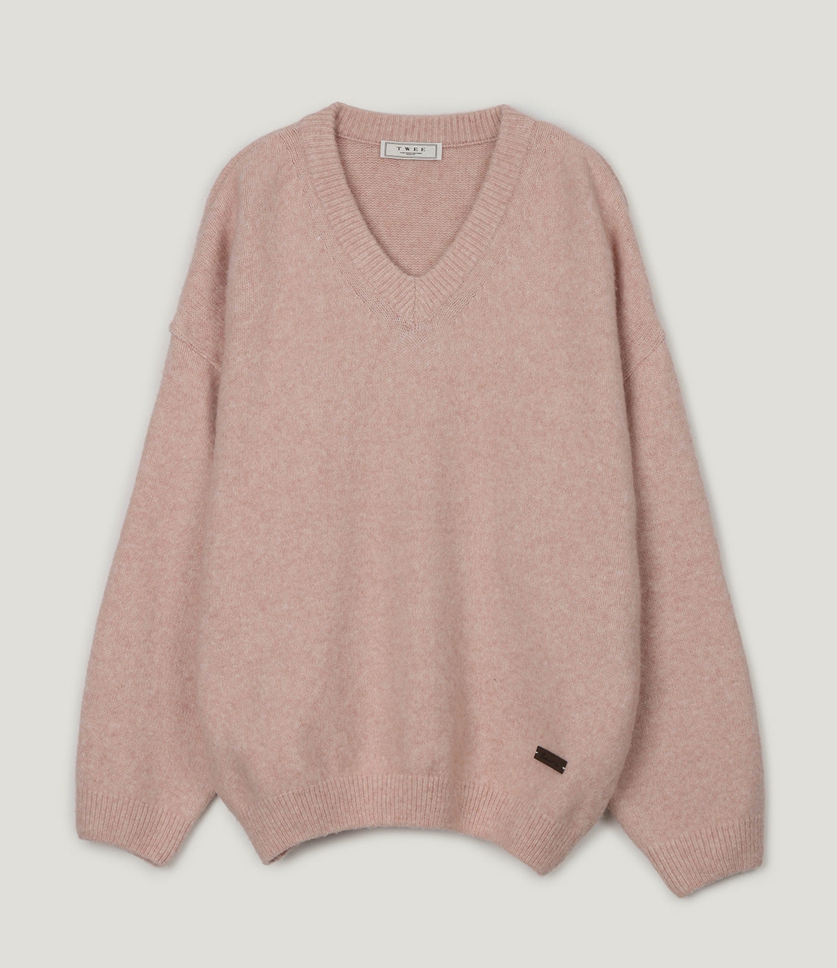 [TWEE] Lennon V-Neck Balloon Sleeve Loose Knit