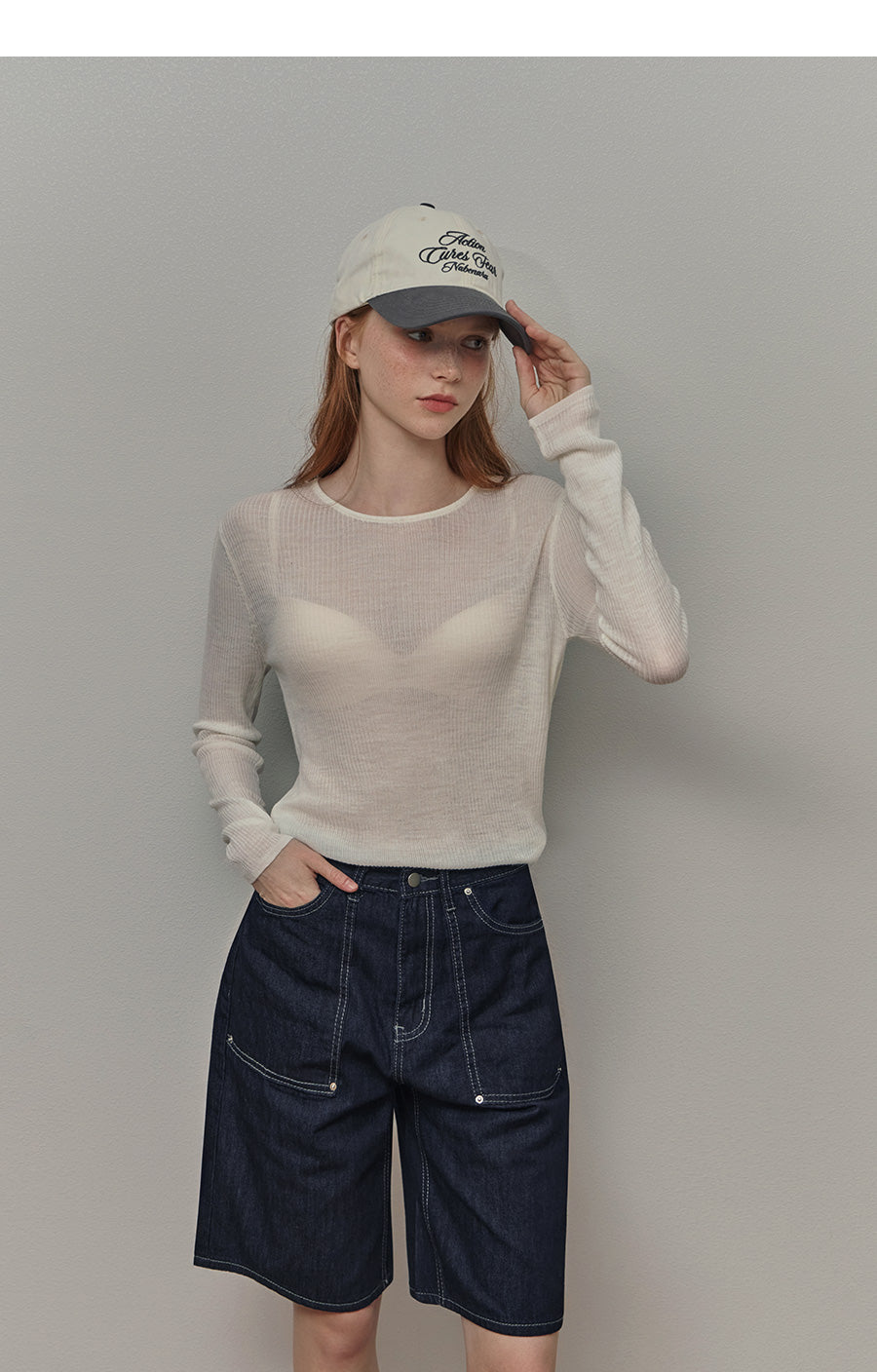 [TWEE] Goble Wool See-Through Knit