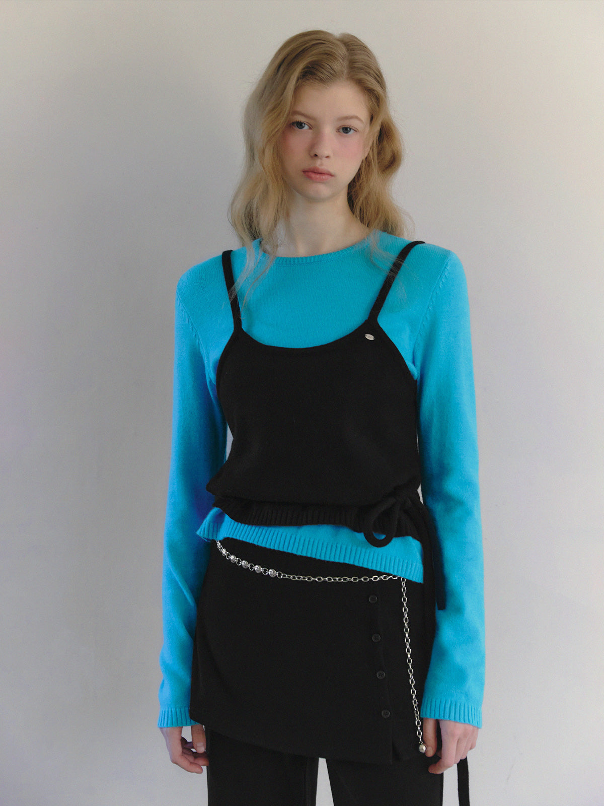 【TWEE】Nuen Bustier mit Lagen-Langarmstrick