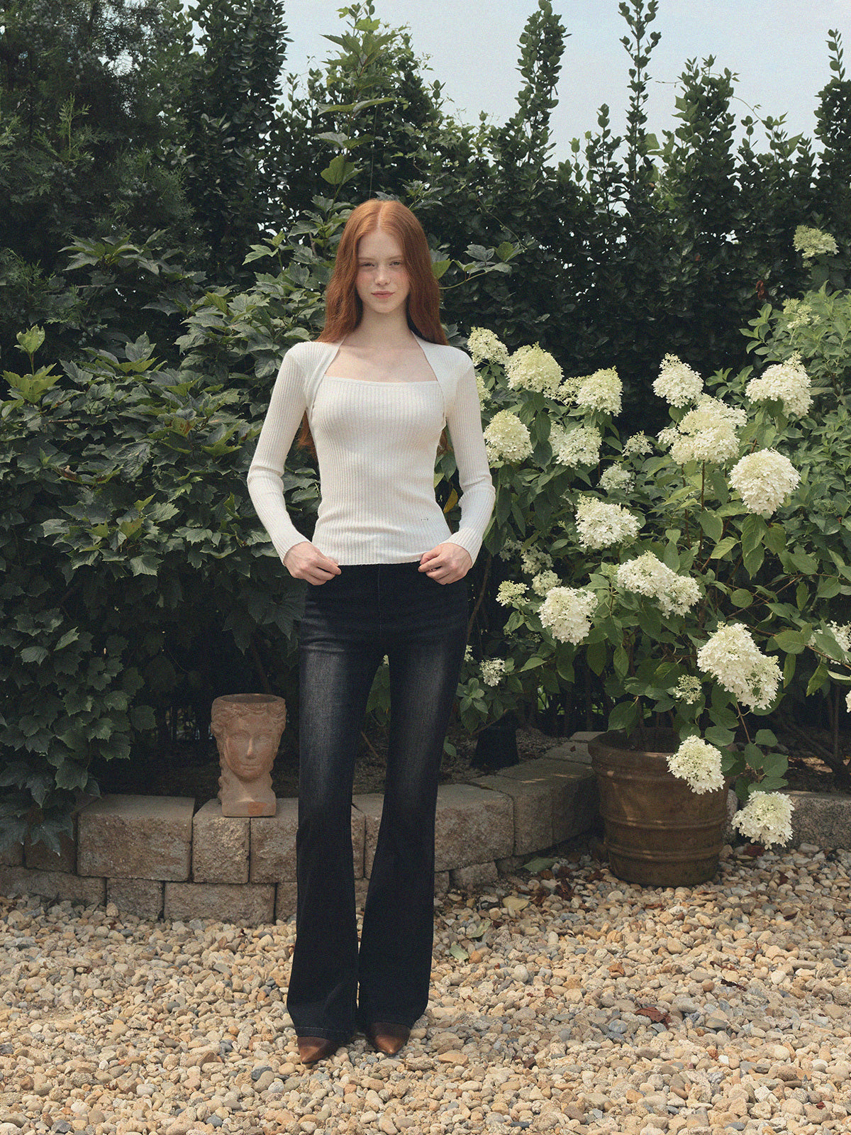 [TWEE]Inlet Bolero Long Sleeve Knit