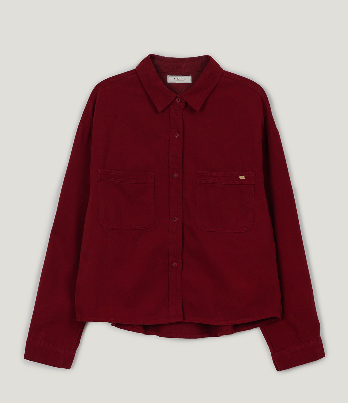 [TWEE] Idel Peach Pocket Langarmhemd