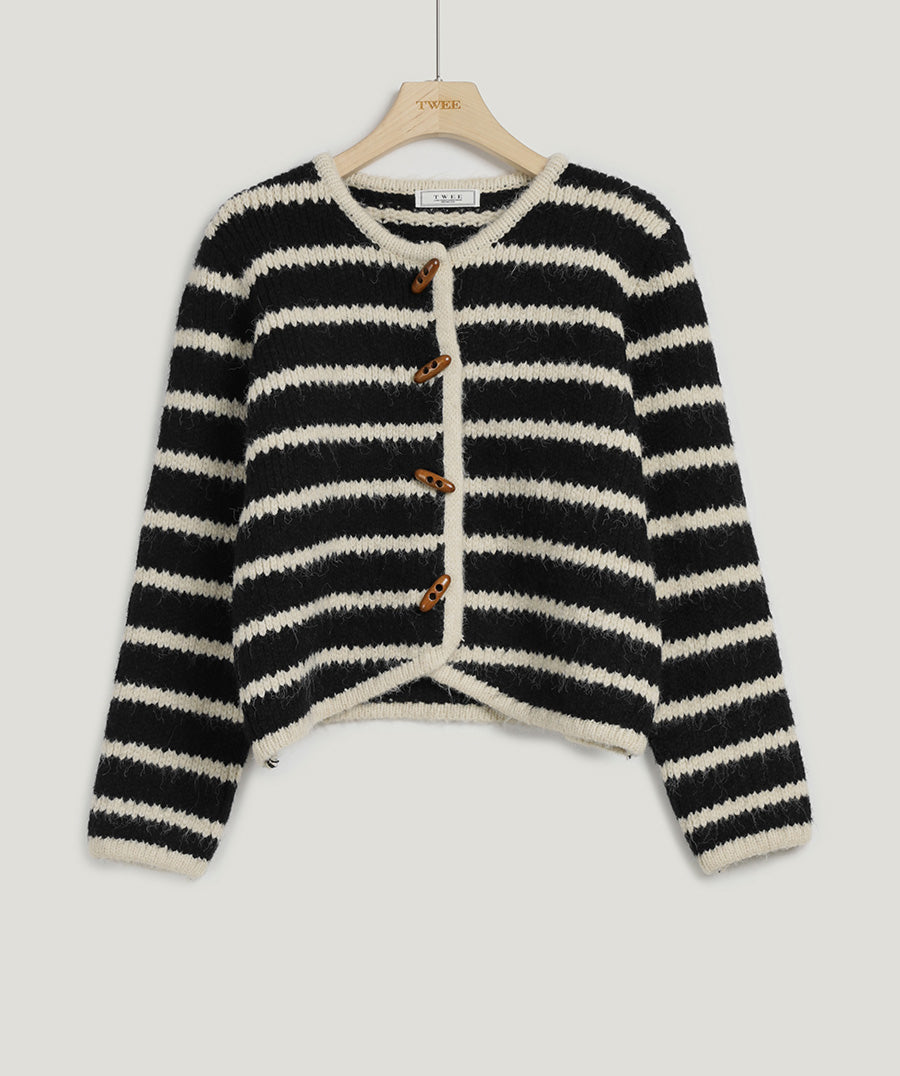 [TWEE] Cardigan color-block Mulan à rayures