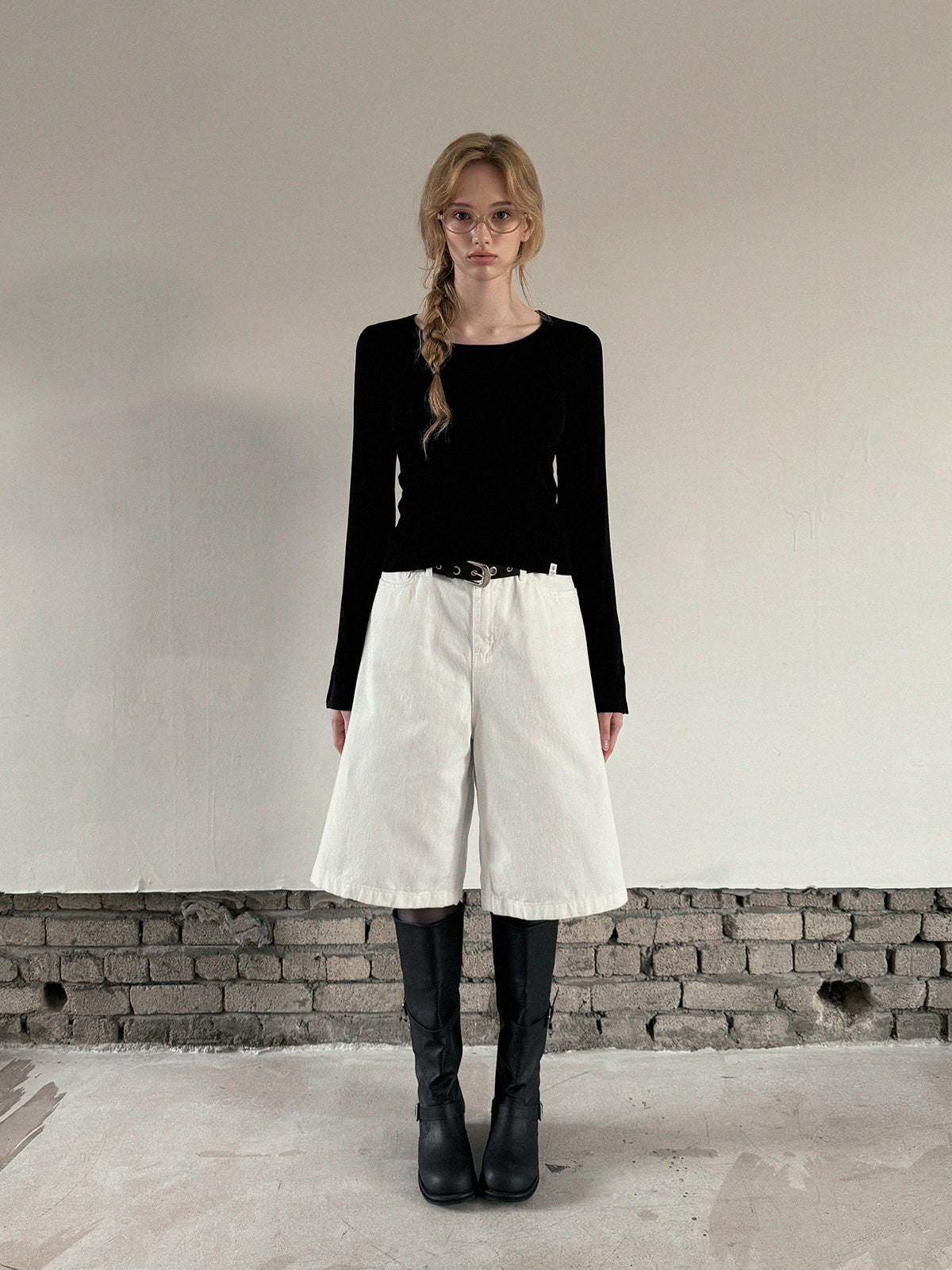 [TWEE] Nfeed Ärmel-Knopf Langarmshirt