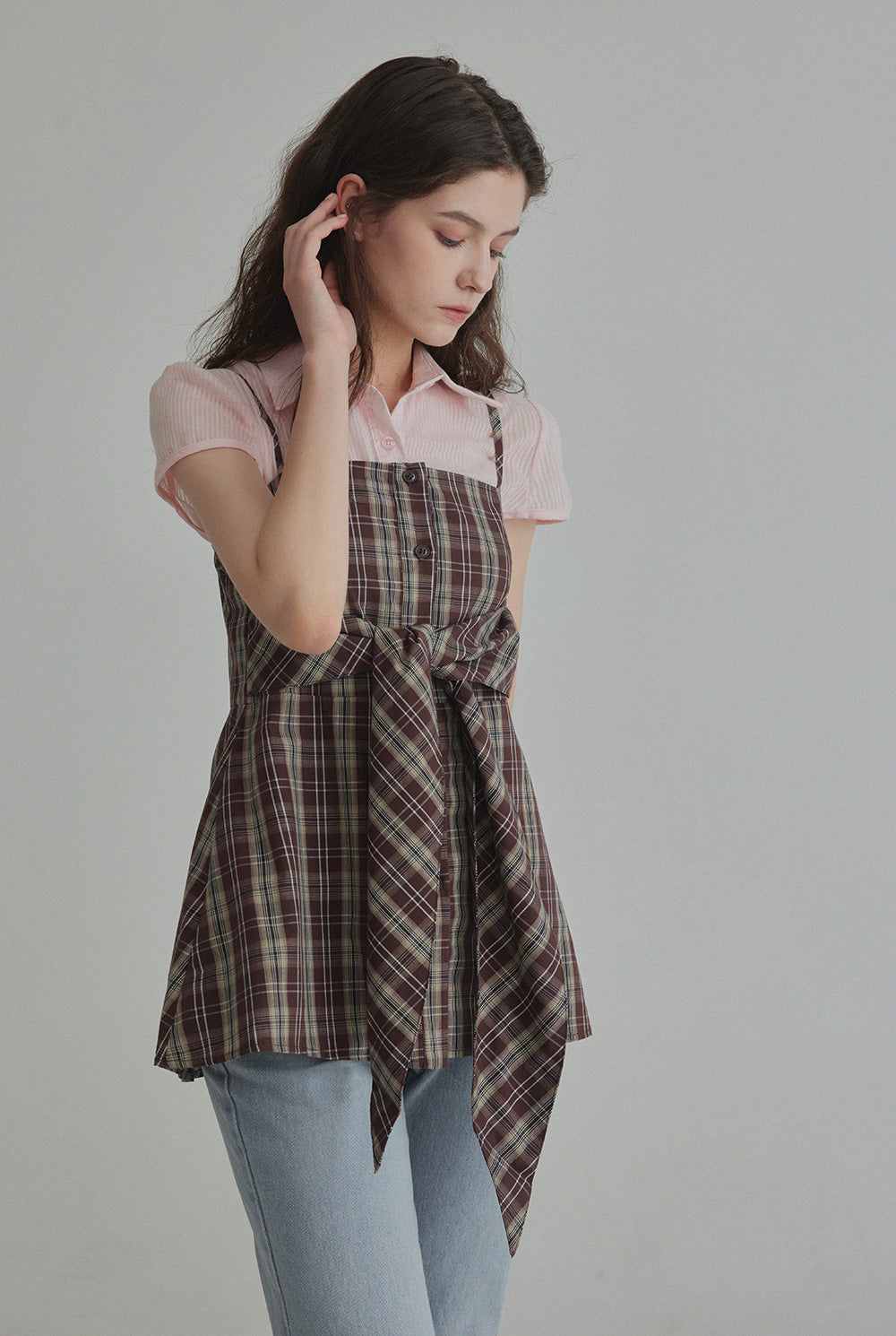 [TWEE] Robe Mini à Bretelles Nerdine Check