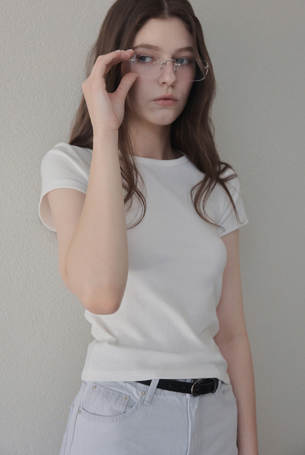 [TWEE] T-shirt basique à manches courtes et col rond Earlit