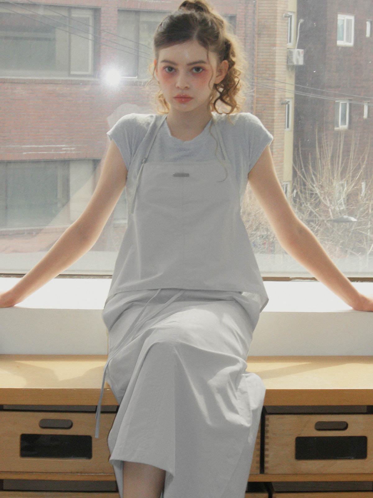 [TWEE] Chetin Halter Sleeveless & Skirt Set