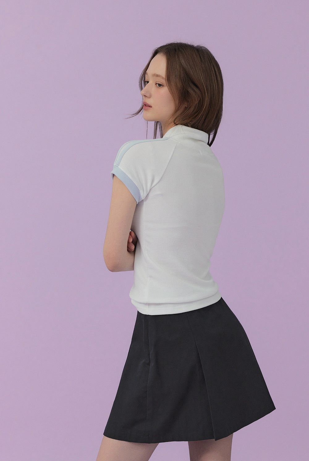 [TWEE] Conte Button Kurzarm-T-Shirt