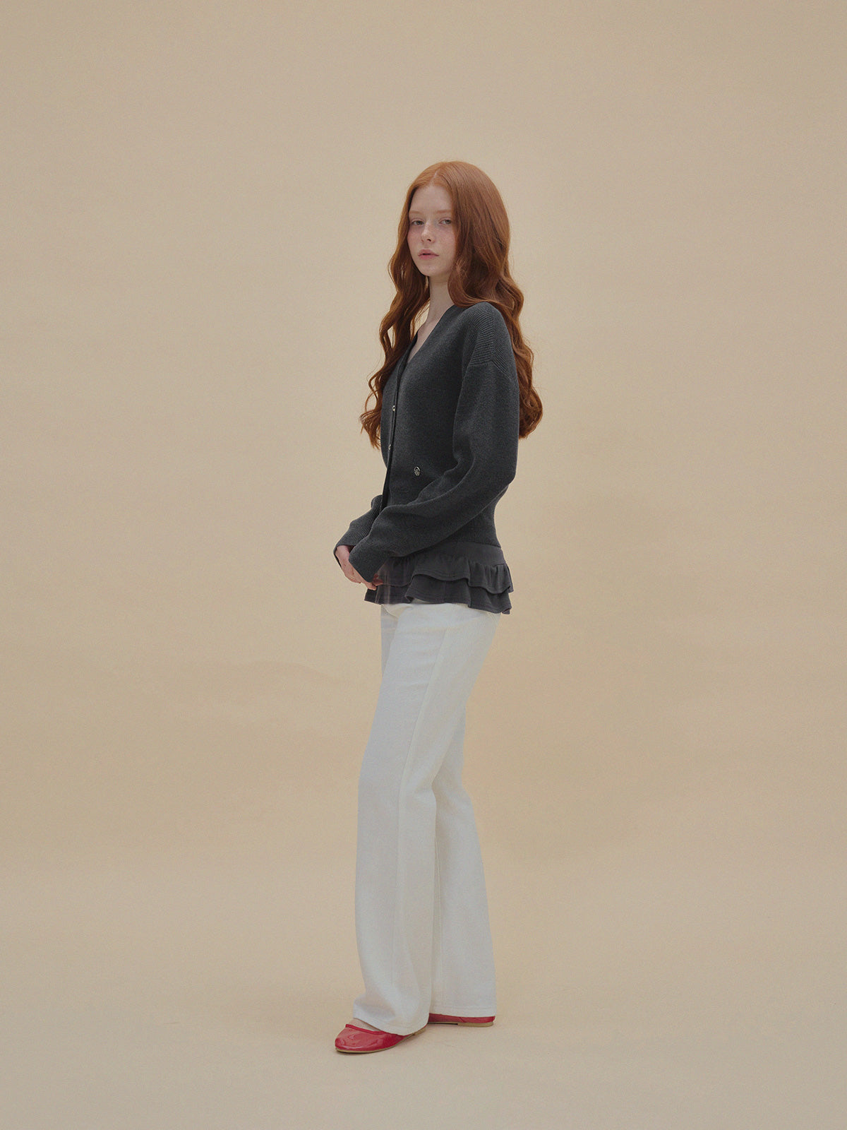 [TWEE] Pichu Puff V-Ausschnitt Cardigan