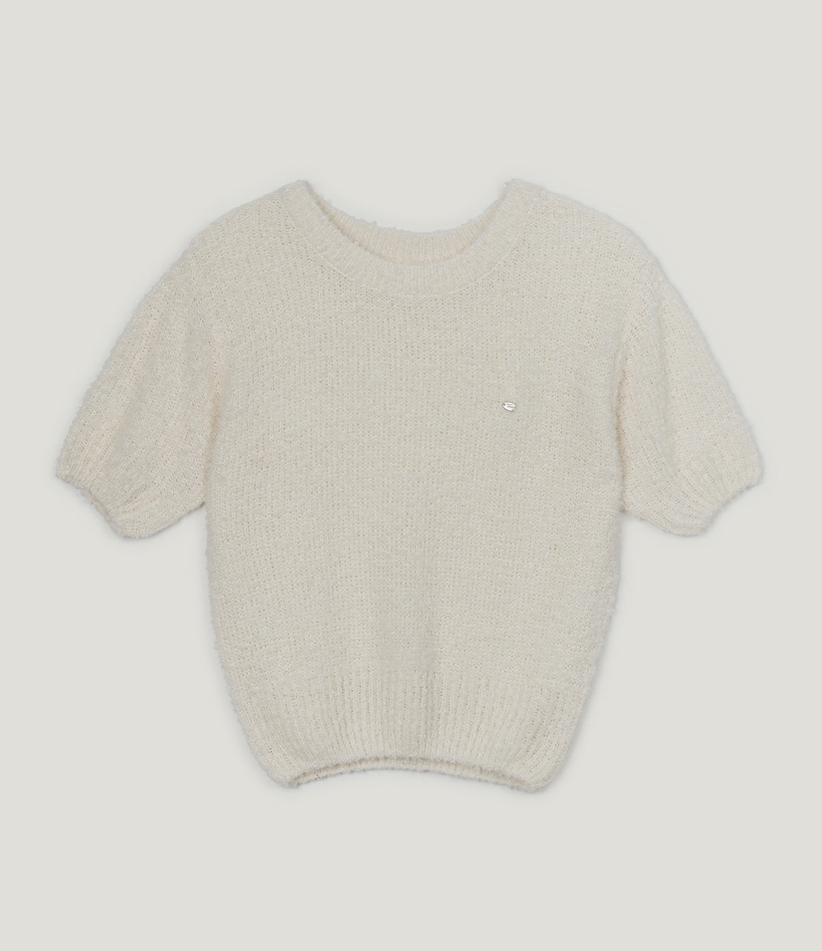 【TWEE】Orit Bouclé Short Sleeve Knit