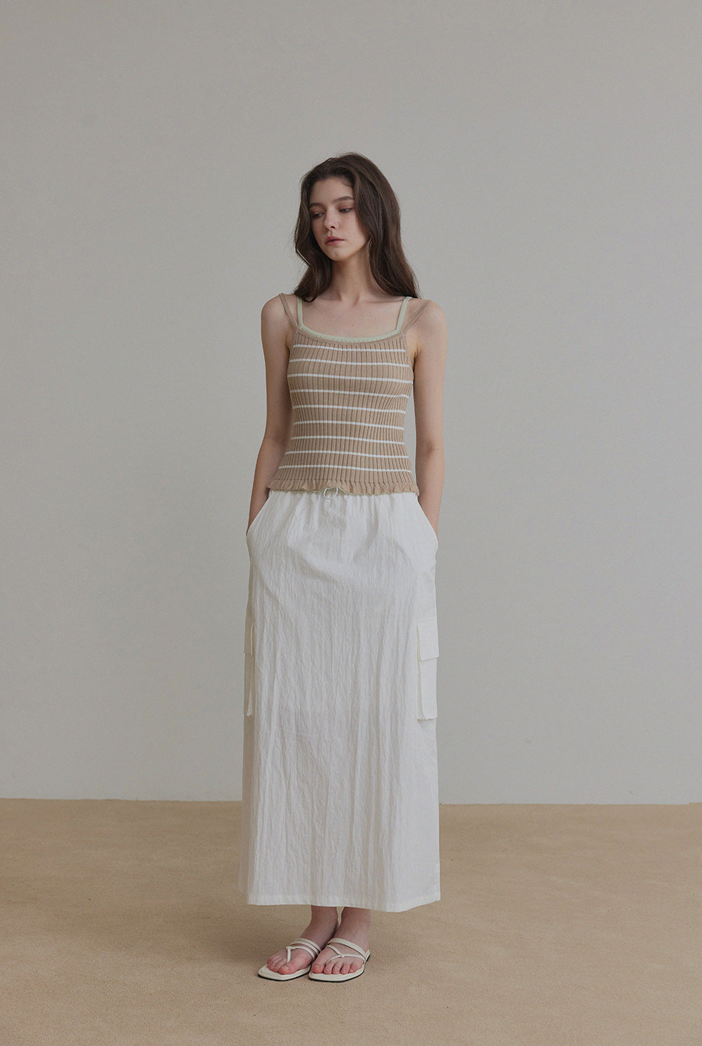 [TWEE] Zudel Stripe Strick Ärmellos