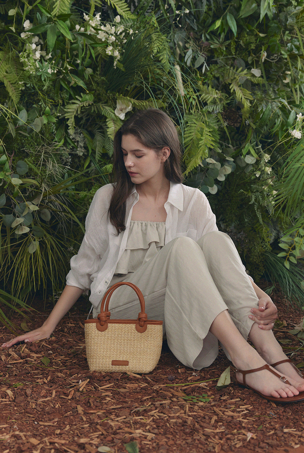 [TWEE] Dune Frill Sleeveless Jumpsuit