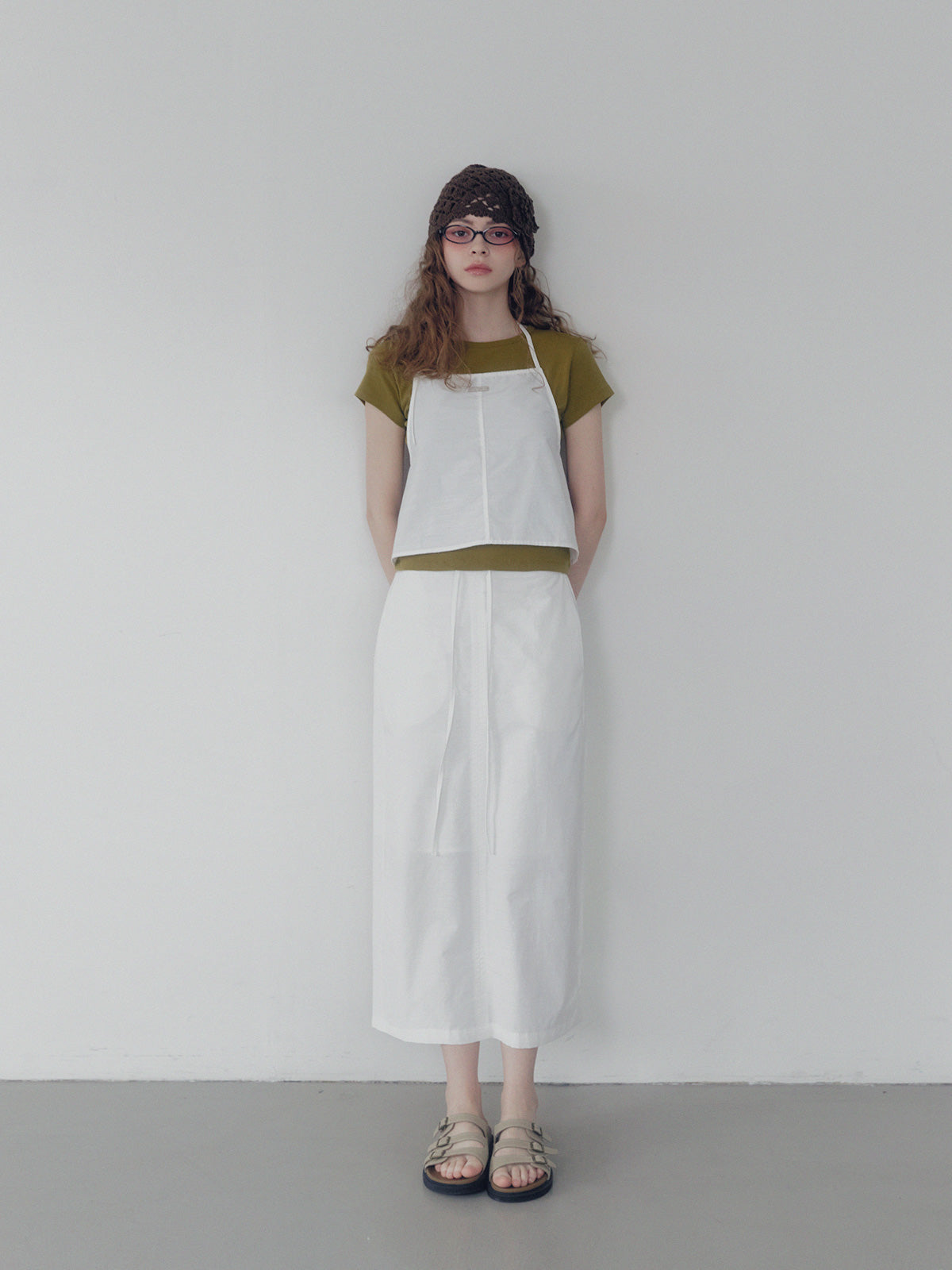 [TWEE] Chetin Halter Sleeveless & Skirt Set