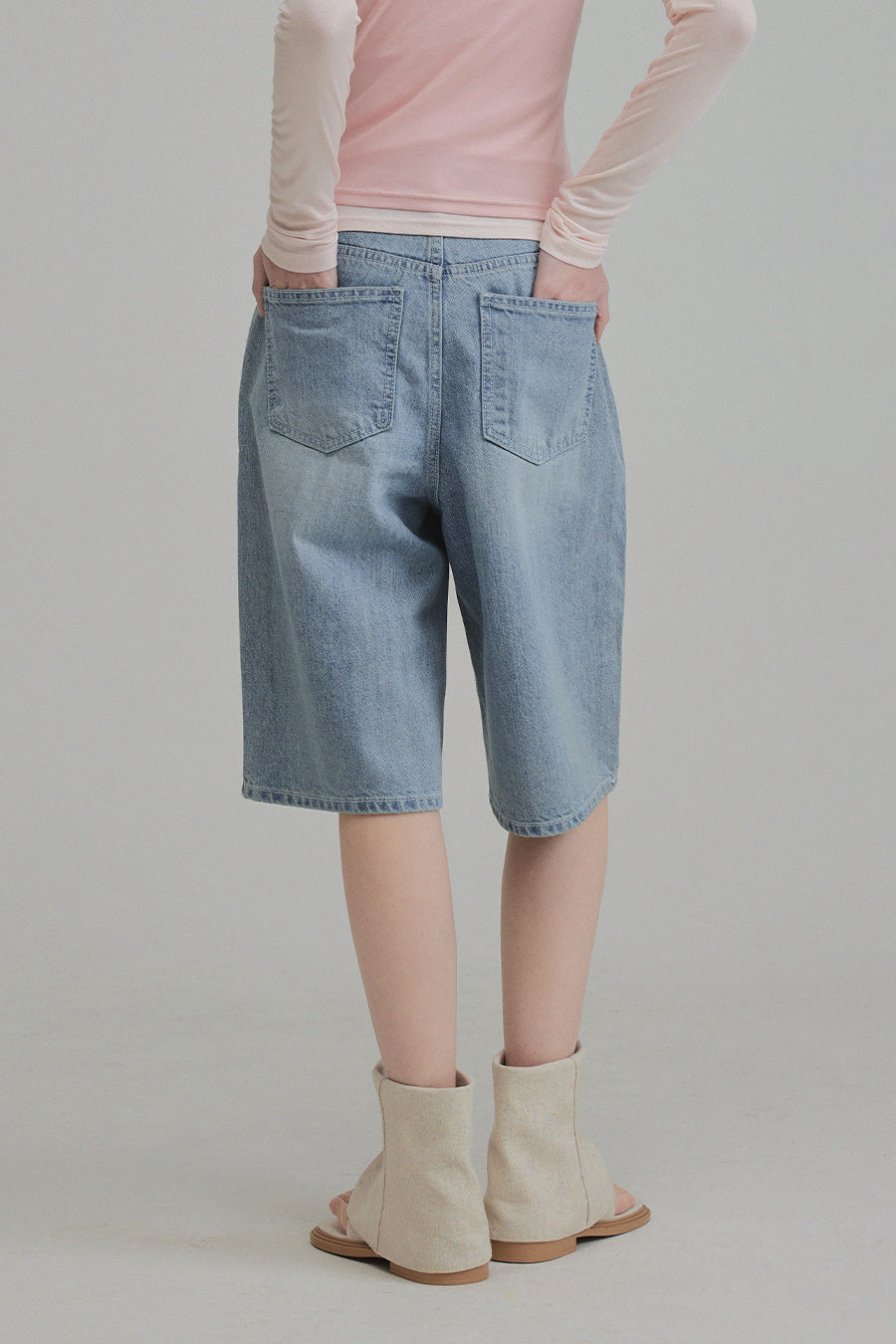 Hento Half Denim Pants