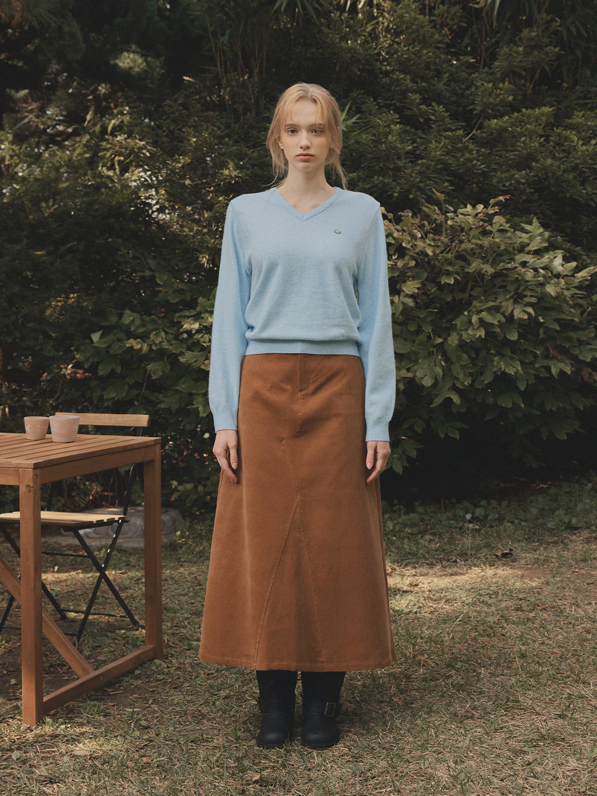 [TWEE] Lena Basic V-Ausschnitt Stricktop