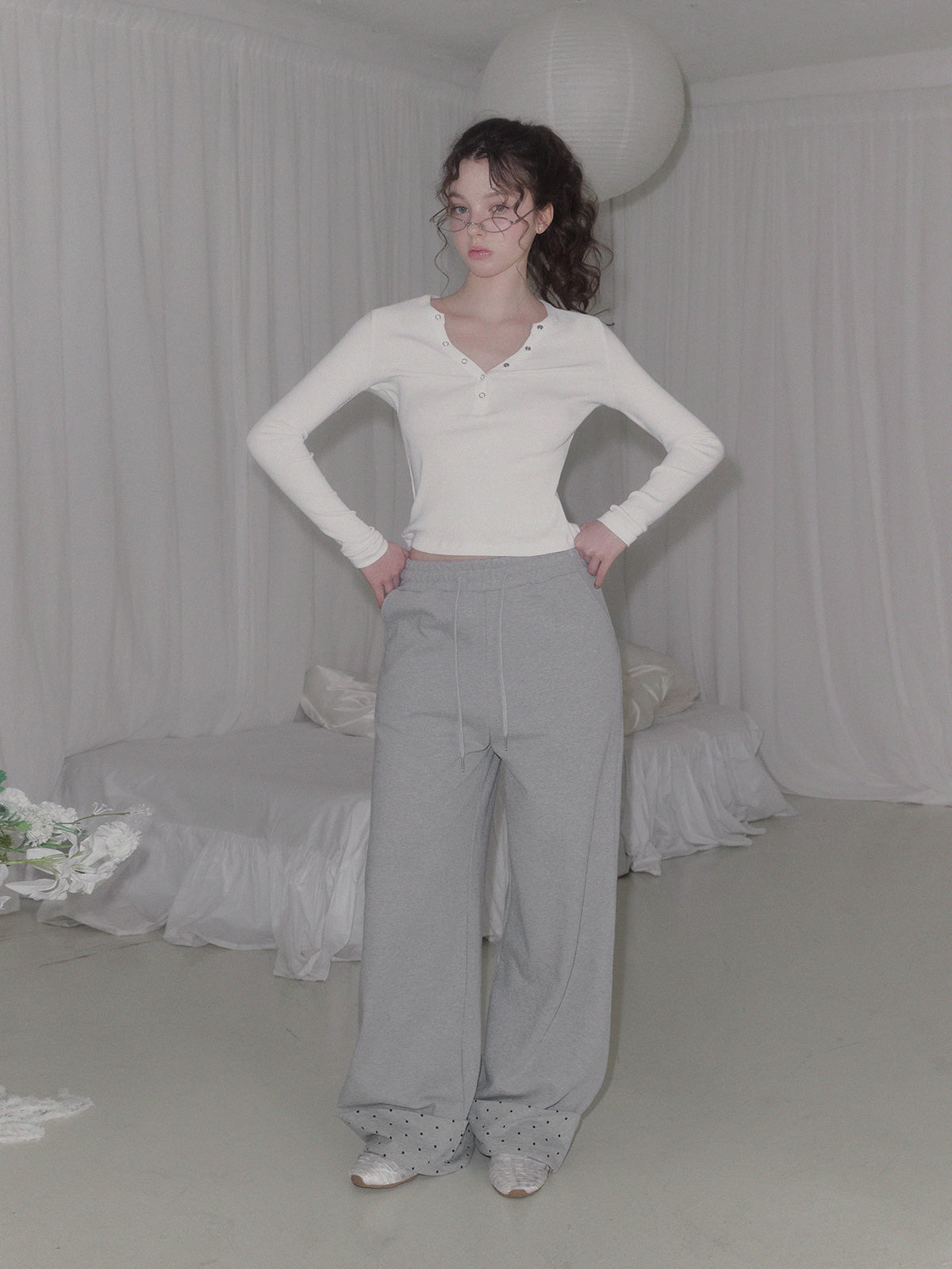 [TWEE] Etem Snap Button Long Sleeve Tee