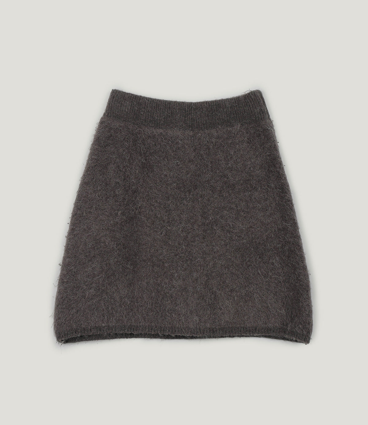 【TWEE】Enz Hair Knit Banding Mini Skirt