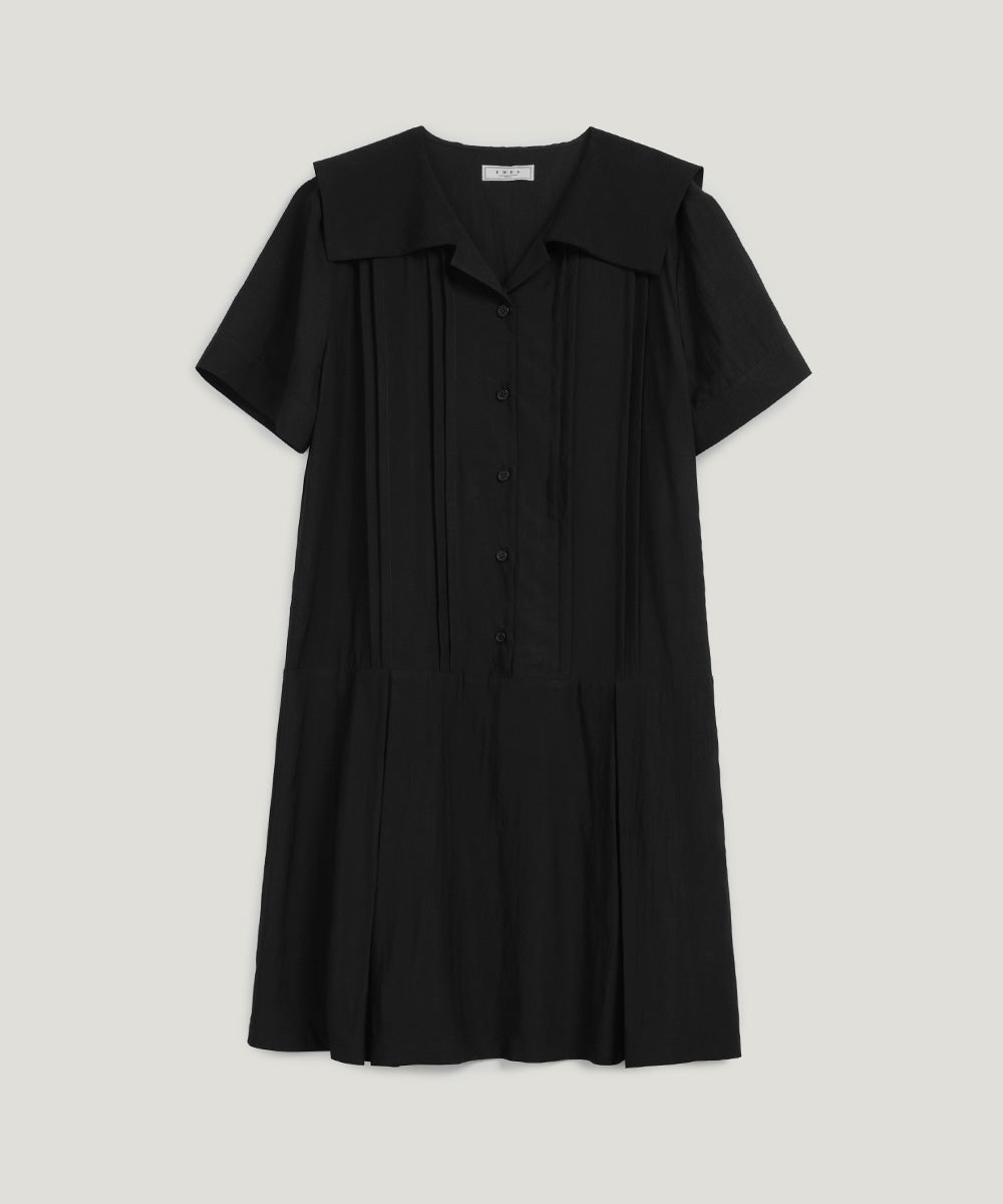 [TWEE] Robe plissée à col marin Kade