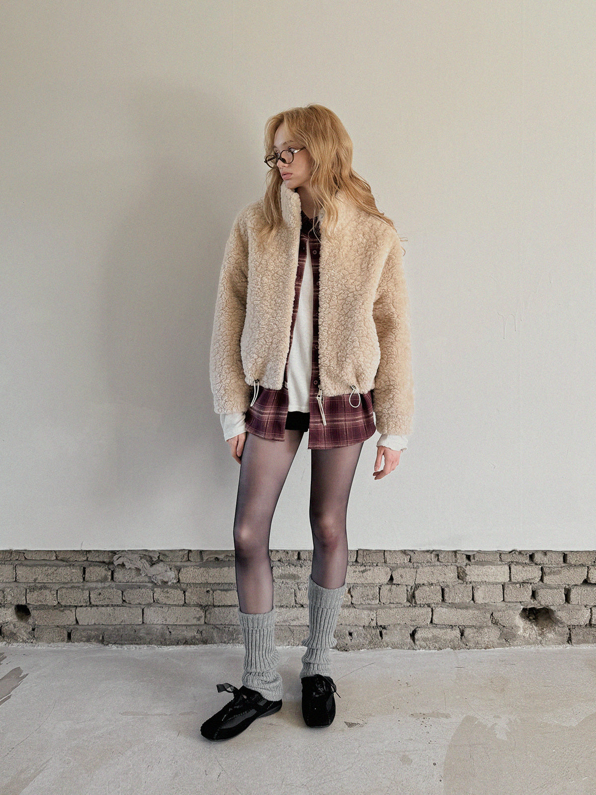 [TWEE] イロン ハイネック ソフトフリース ジャンパー