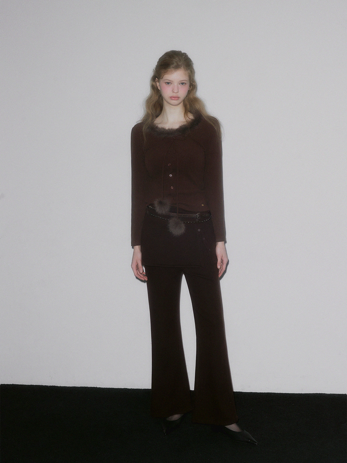 [TWEE] Vinz Fur Pom Long-Sleeve Tee