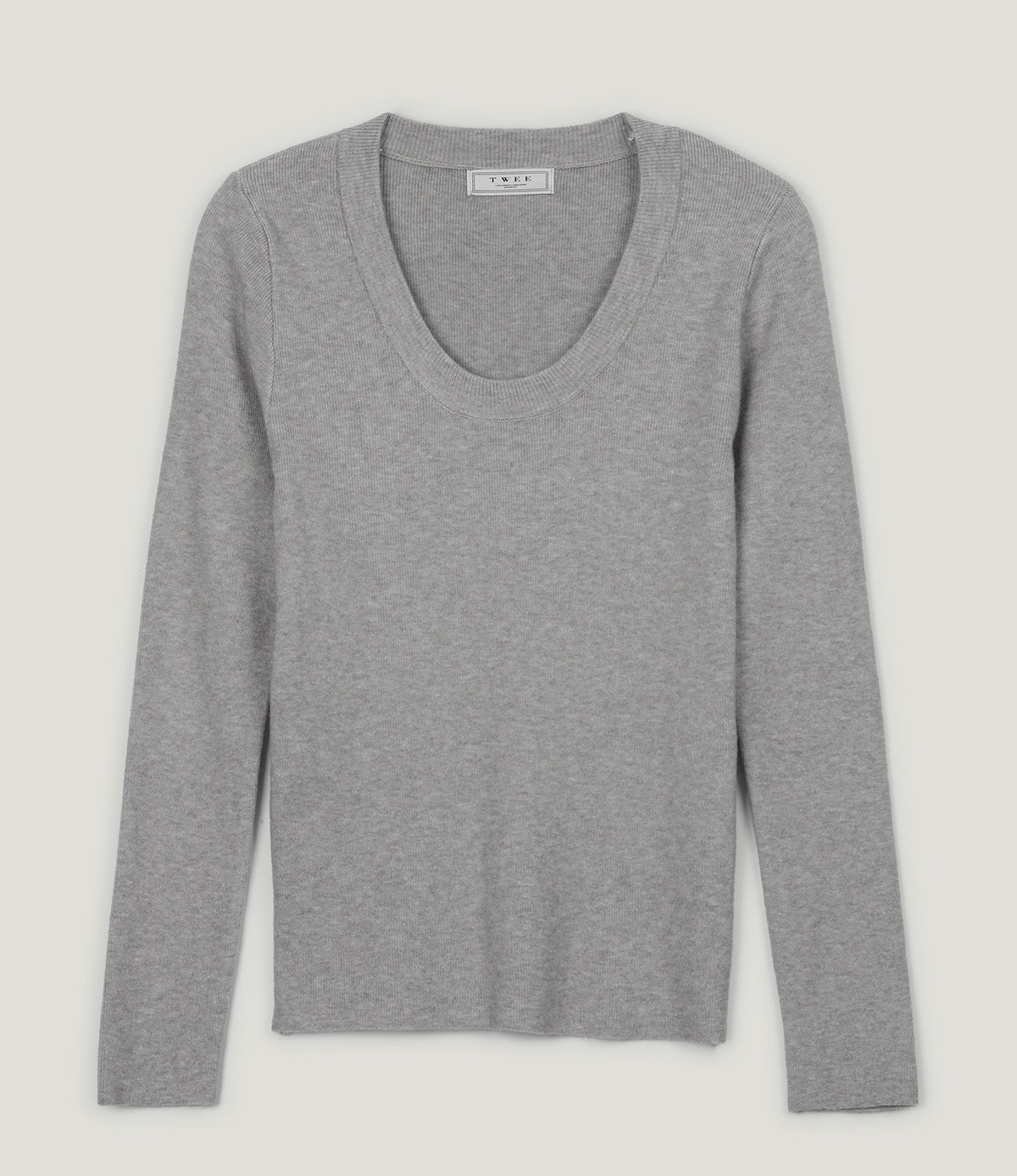 [TWEE] Tion Basic U-Ausschnitt Langarm Strick