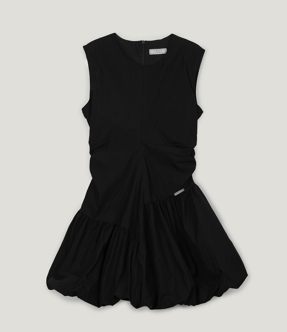 [TWEE] Benck Nylon Shirring Balloon Mini Dress