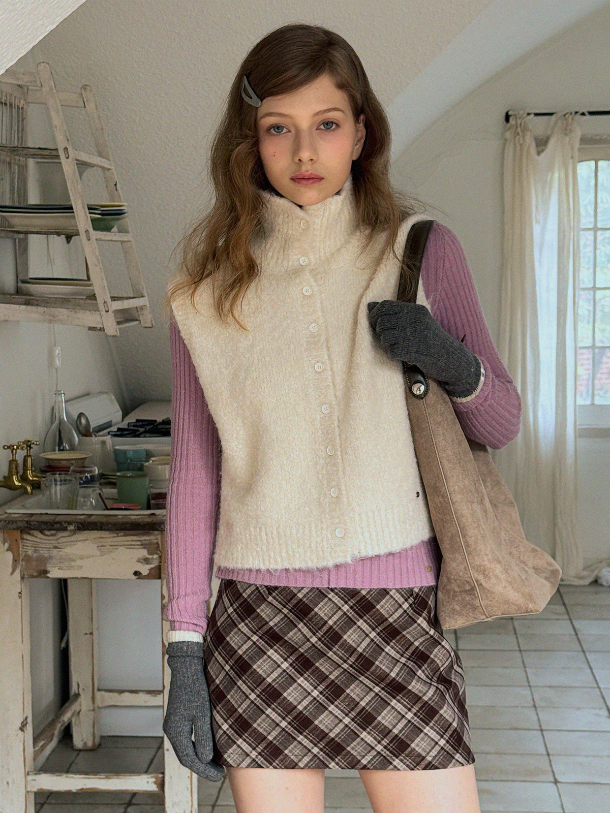 [TWEE] Áo Gile Len Cổ Cao