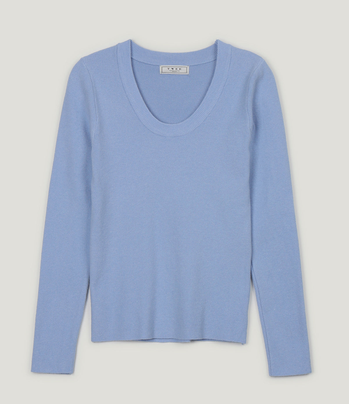 [TWEE] Tion Basic U-Ausschnitt Langarm Strick