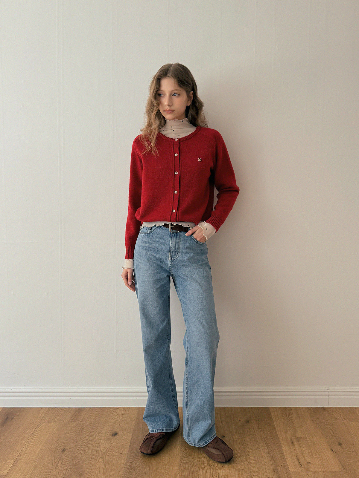 [TWEE] Cont Straight Denim Long Pants