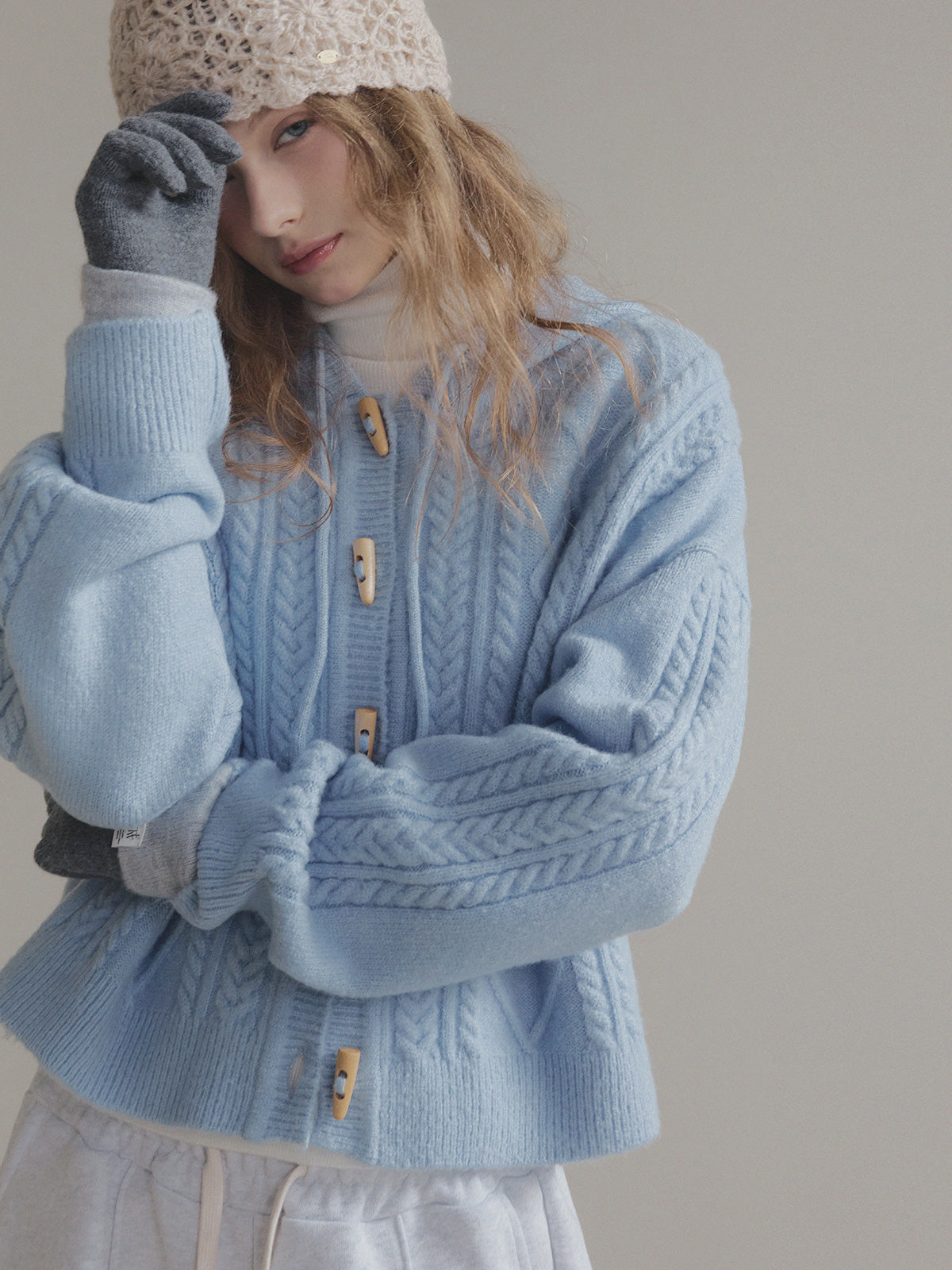 [TWEE] Áo Khoác Len Có Mũ Nev Toggle