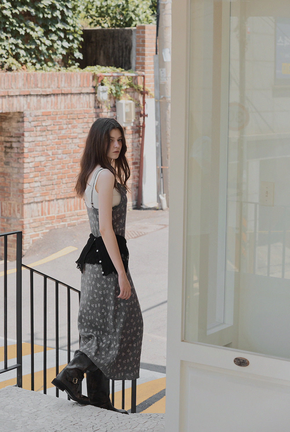 [TWEE] Clazen Floral Lace Sleeveless Long Dress