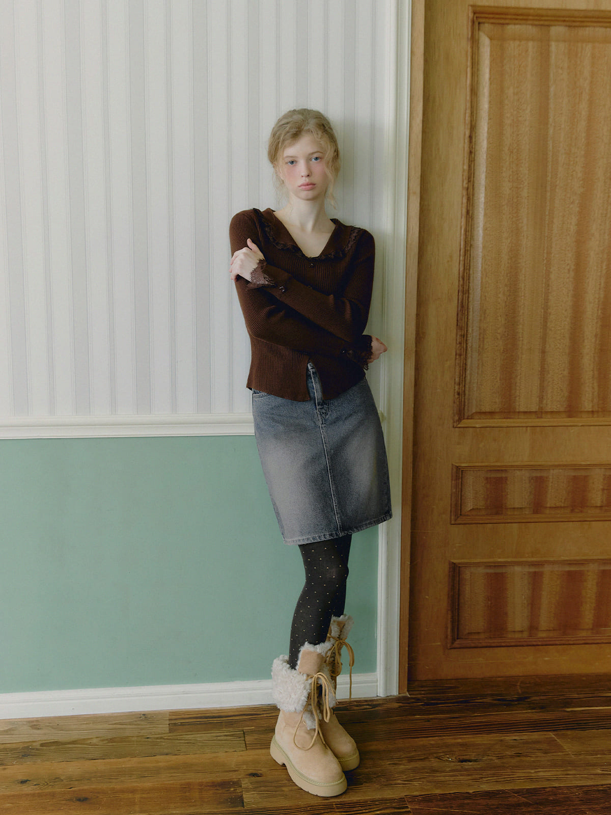 [TWEE] Veron Spitzenblumen-Strick