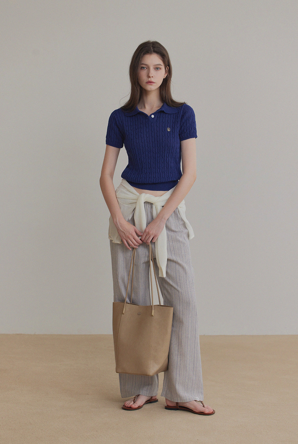 [TWEE] Blze Collared Short-Sleeve Knit
