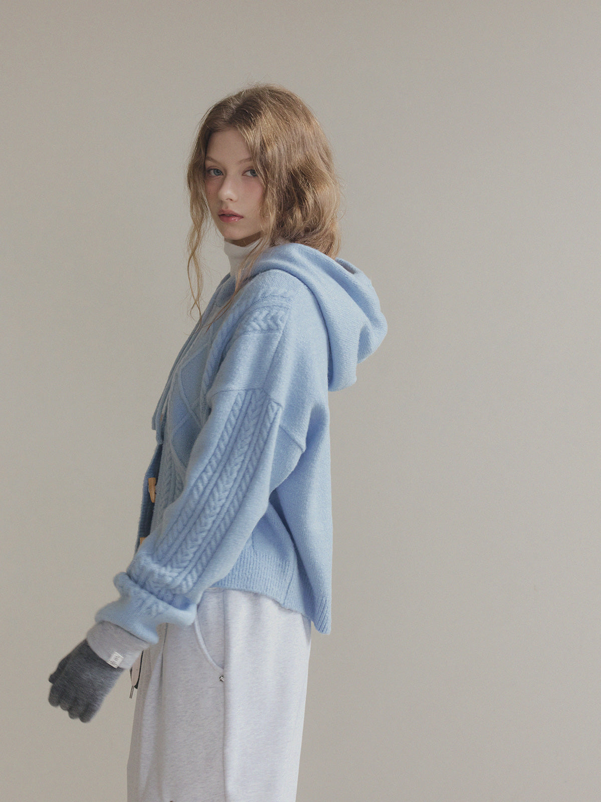 [TWEE] Áo Khoác Len Có Mũ Nev Toggle