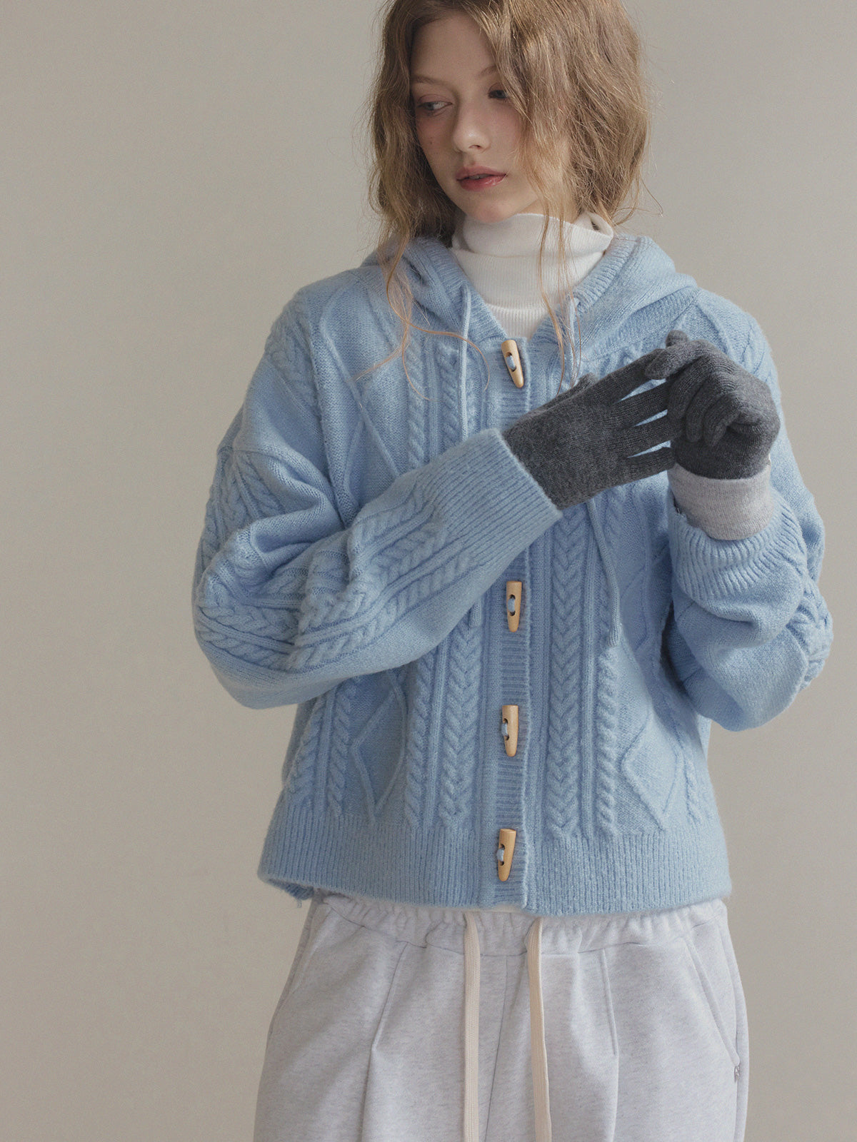 [TWEE] Áo Khoác Len Có Mũ Nev Toggle