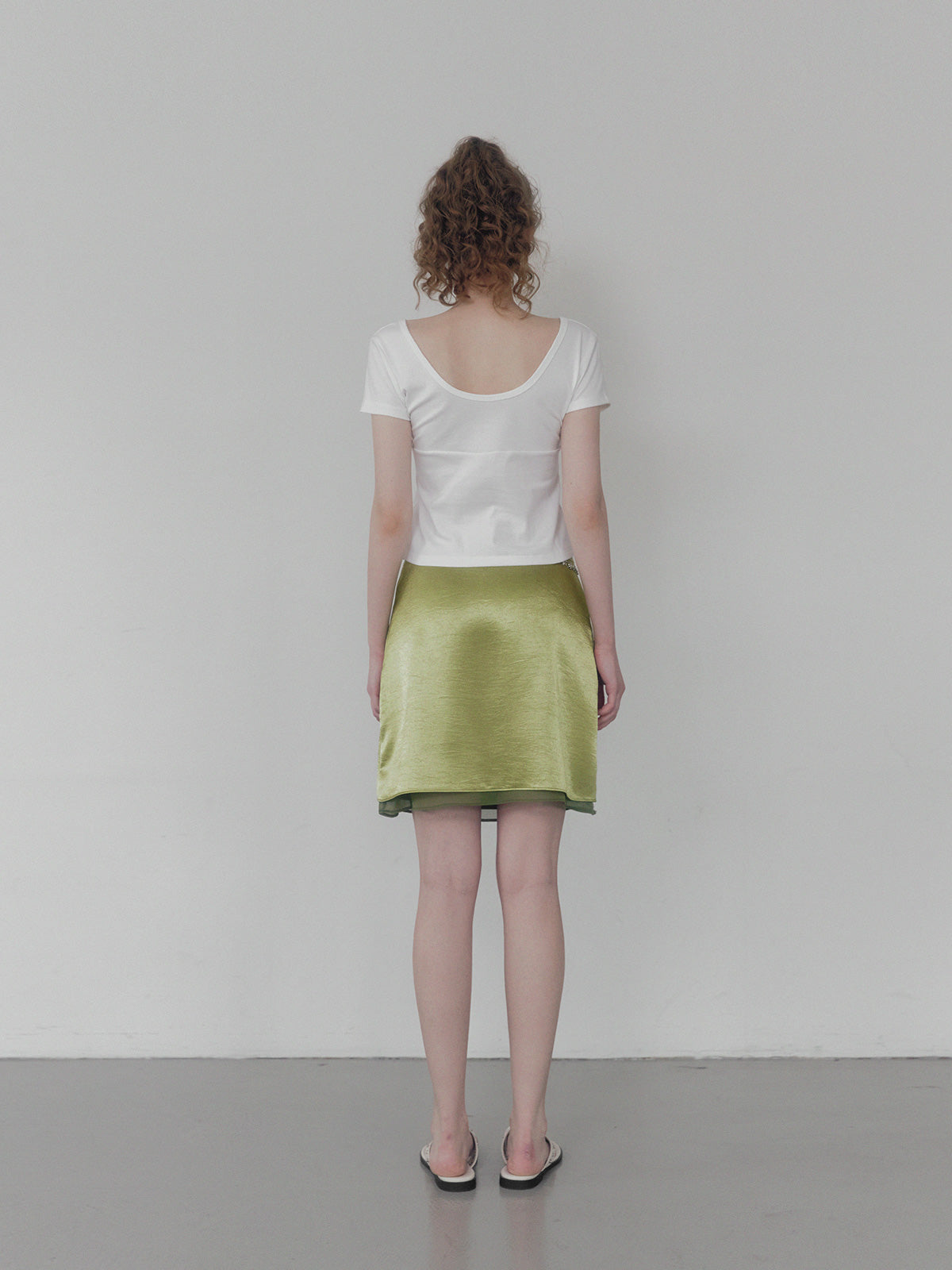[TWEE] Palet v wrap short sleeve t-shirt