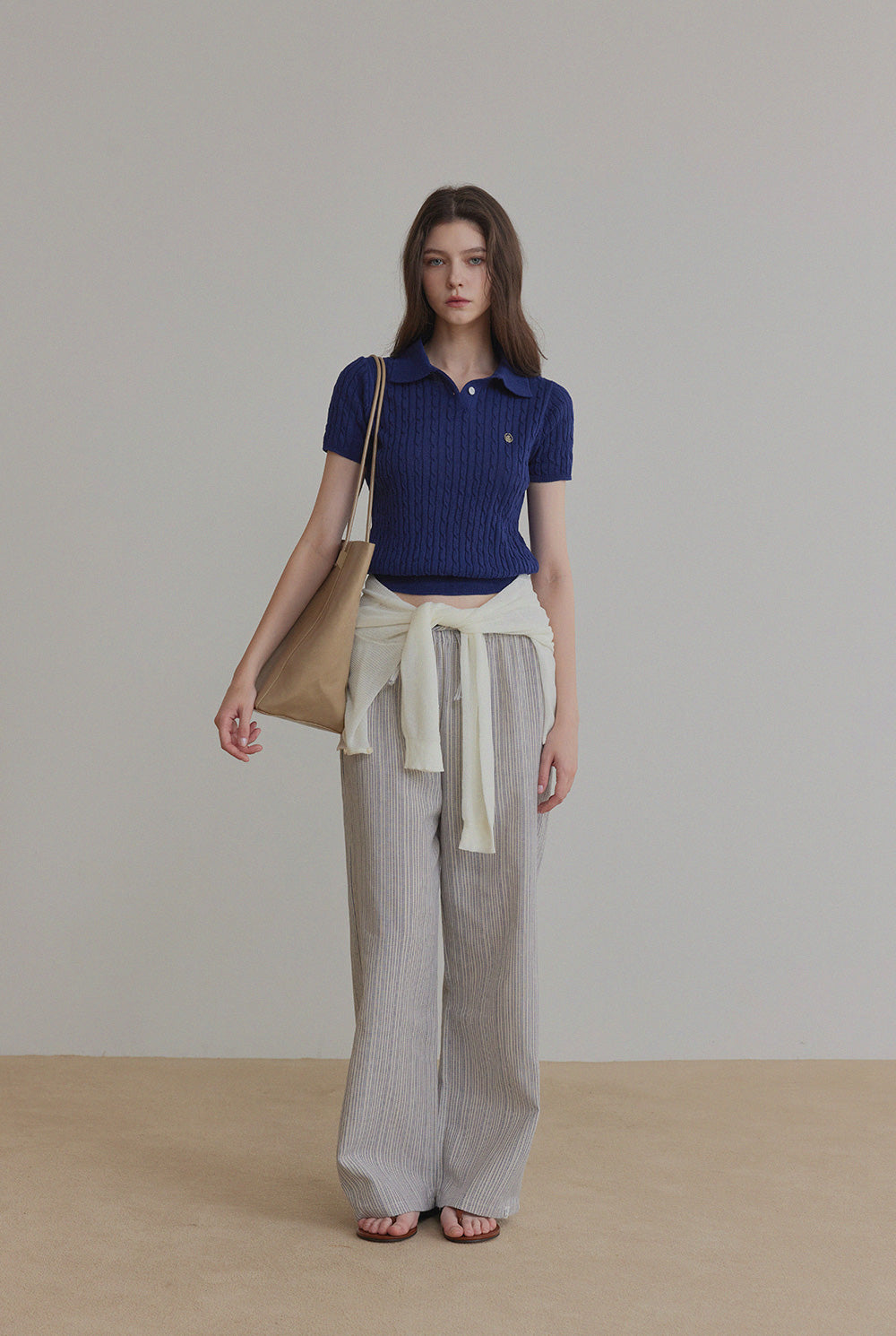 [TWEE] Blze Collared Short-Sleeve Knit