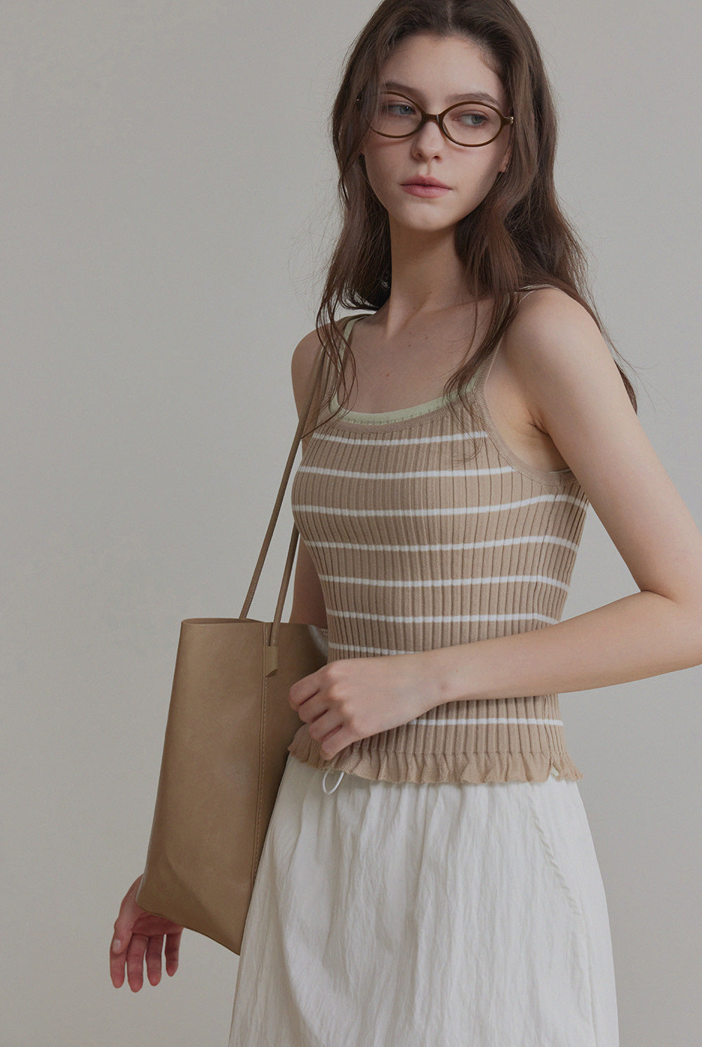 [TWEE] Zudel Stripe Strick Ärmellos