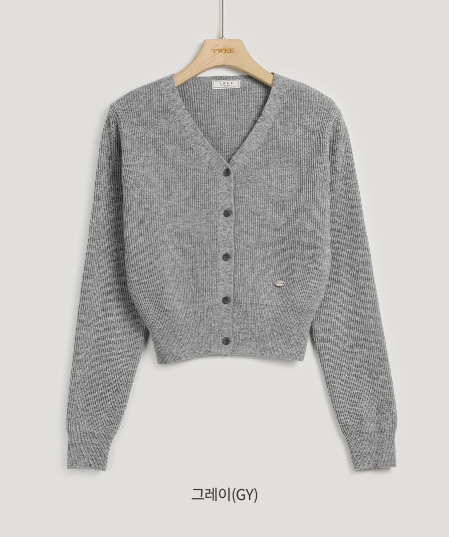 [TWEE] Áo Cardigan Cổ Chữ V Biểu Tượng Caprin