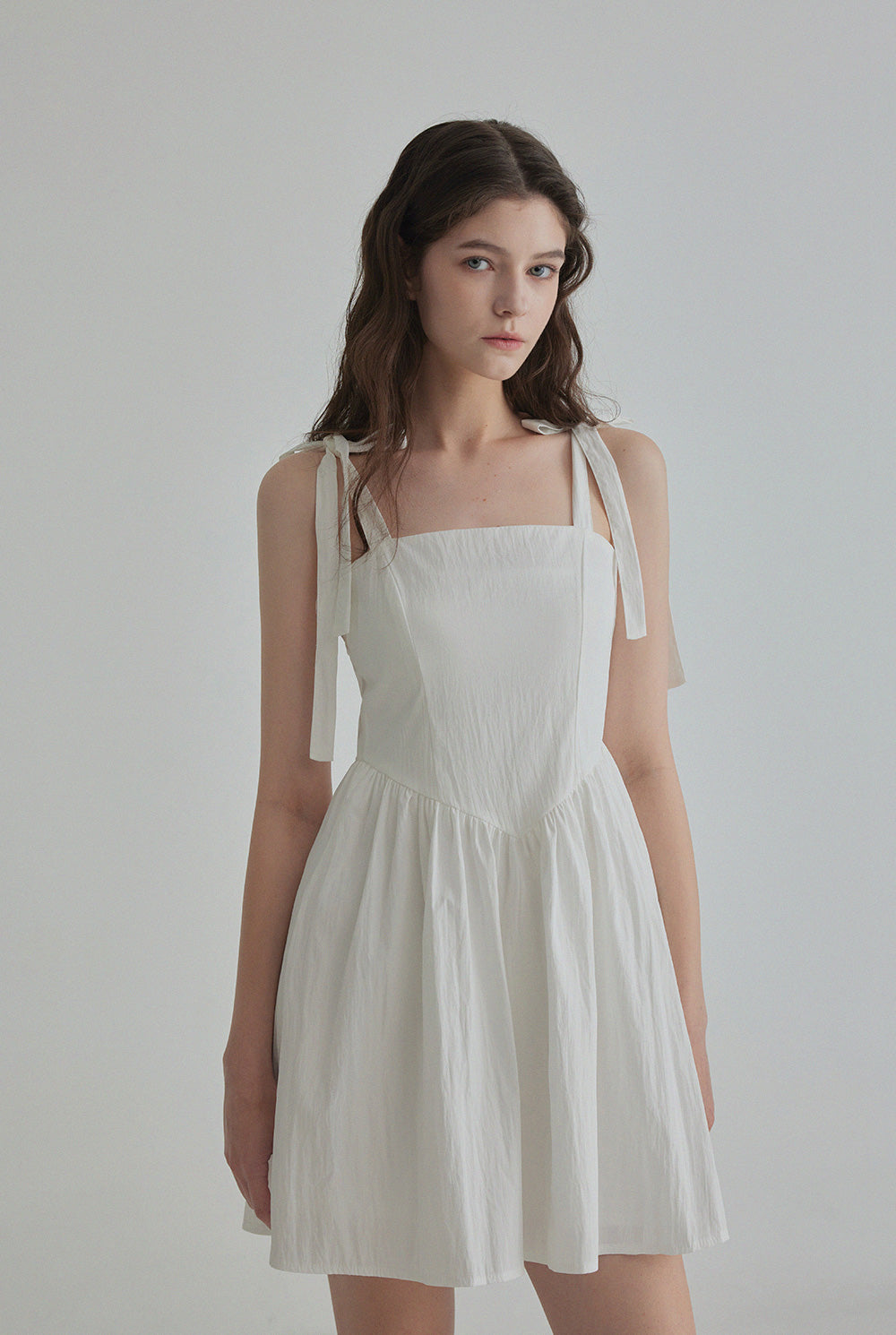 [TWEE] Robe Mini Évasée à Bretelles Tendy
