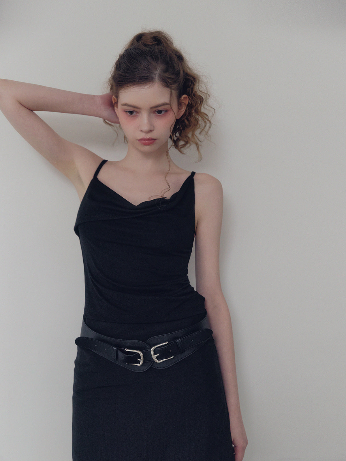 [TWEE] Dein shirring drape sleeveless