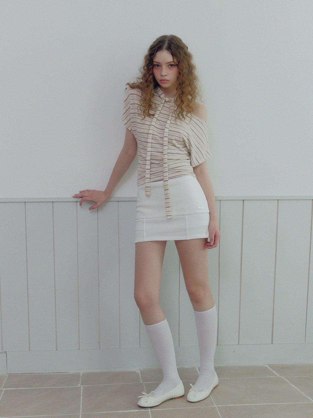 [TWEE] Bonir Folding Mini Skirt