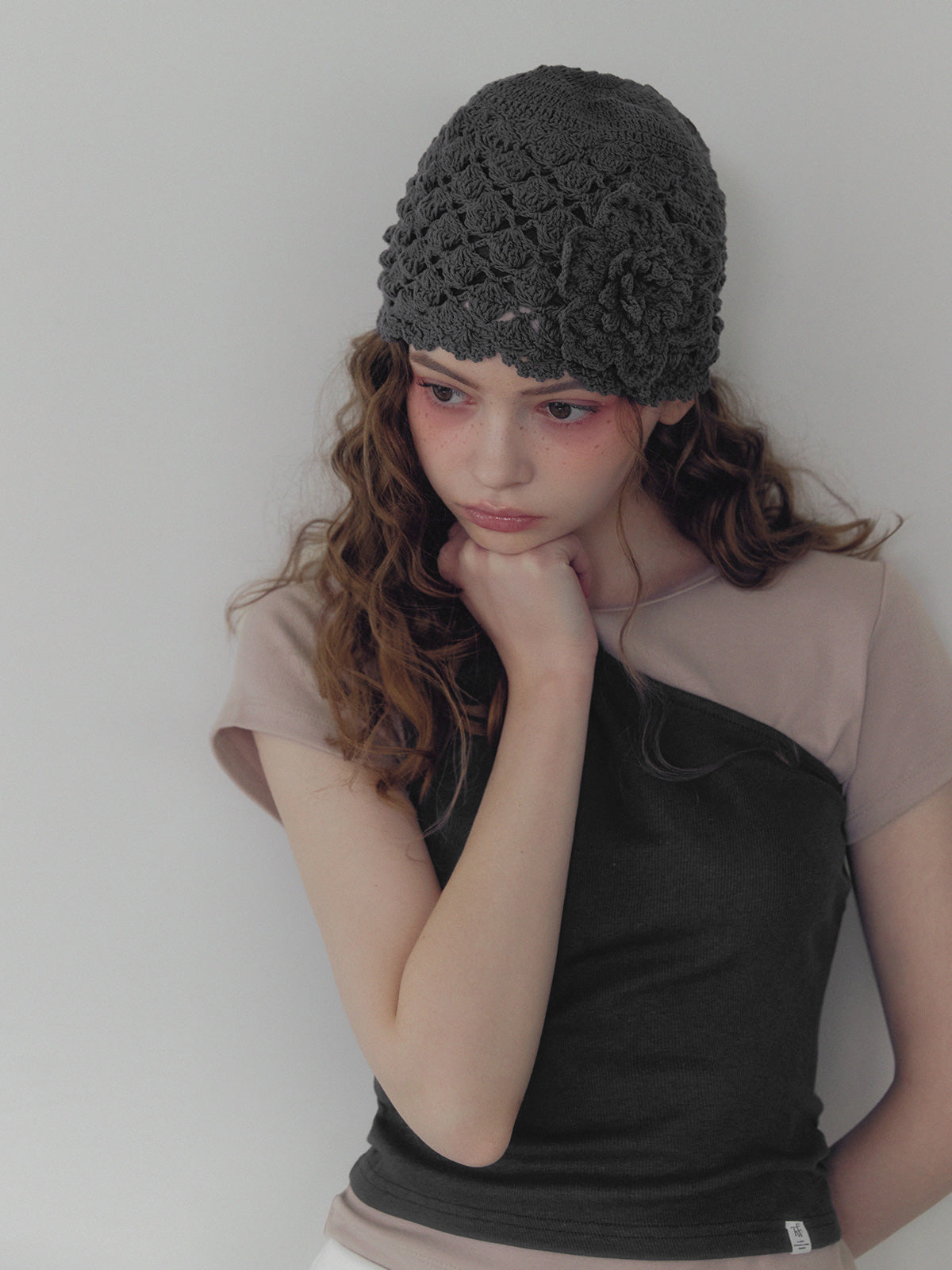 [TWEE] Cellon shirring one-shoulder sleeveless