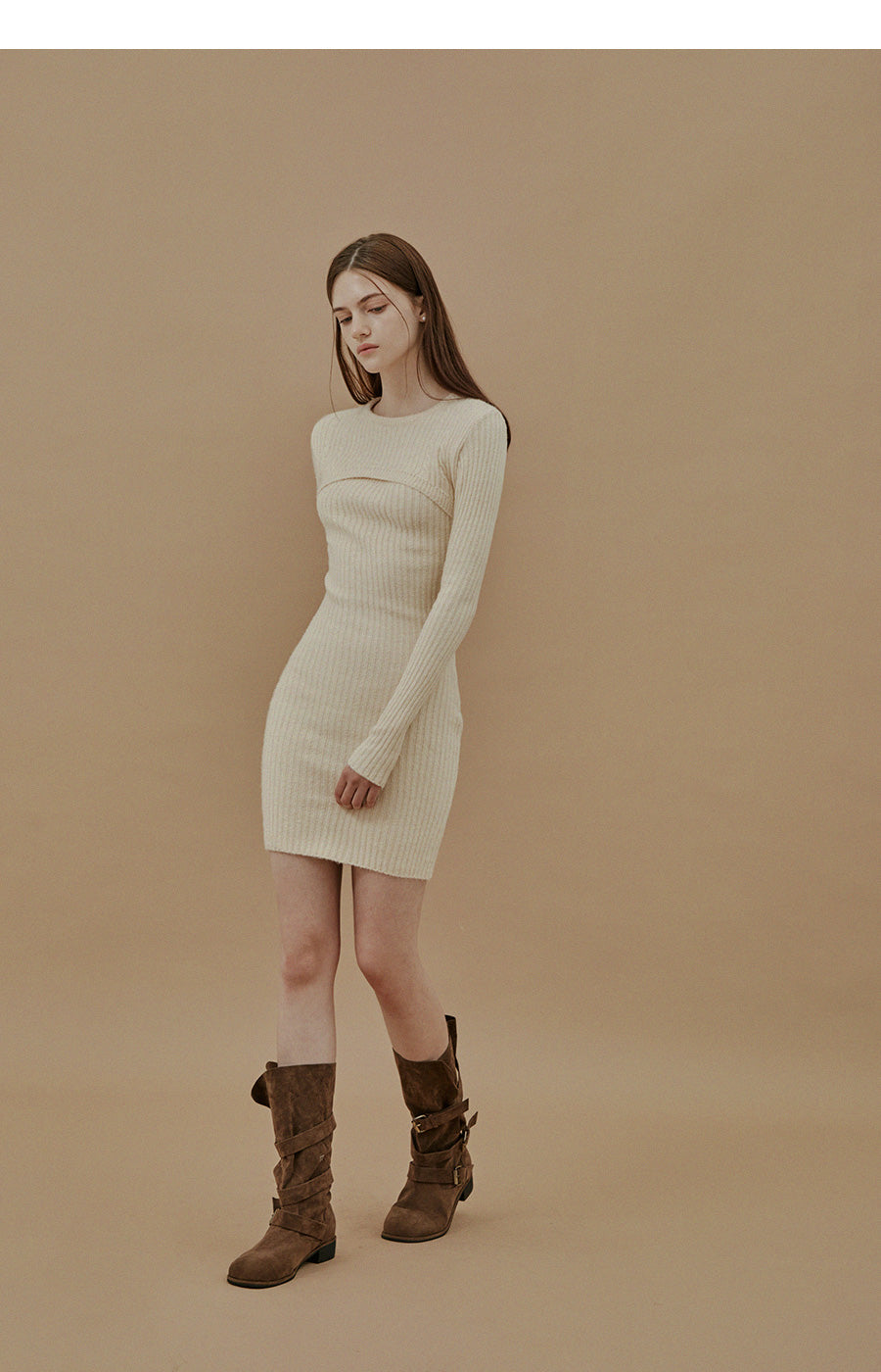 [TWEE] Dylan Cut-Out Bolero Knit Dress