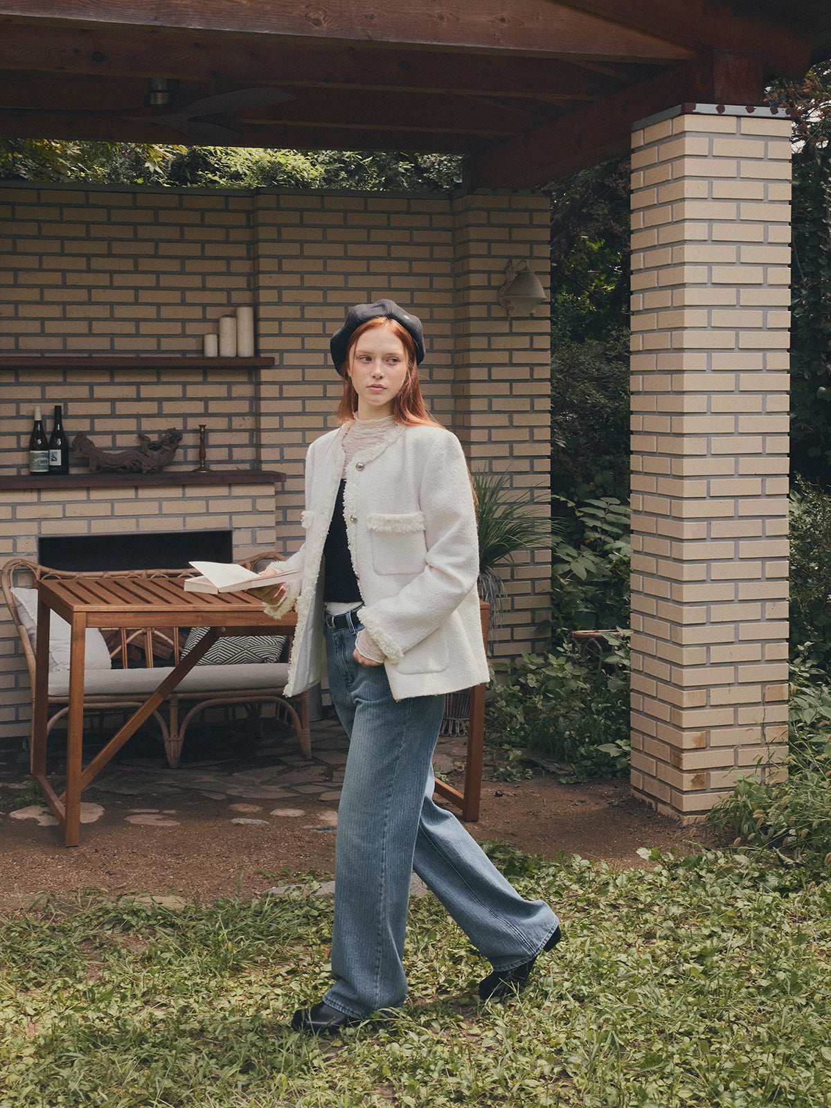[TWEE] Izell Stripe Wide Denim Pants